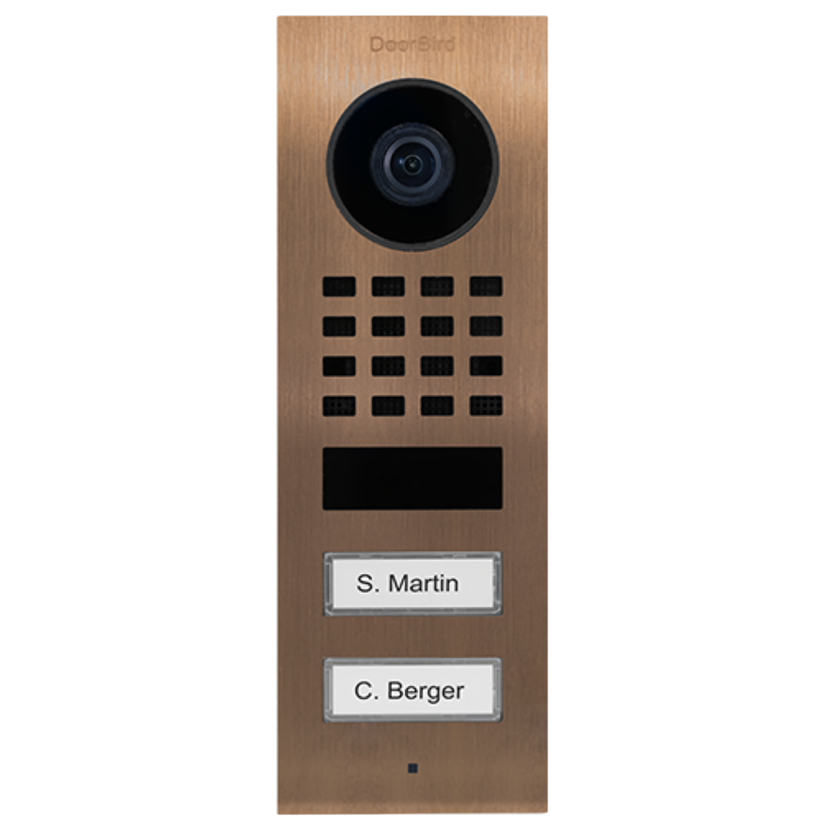 DoorBird Video Türstation D1102V 2 Klingeltasten Bronze Optik
